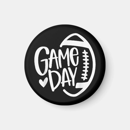Game Day Football Seizoen Funny Mannen Vrouwenteam Magneet (Voorkant)
