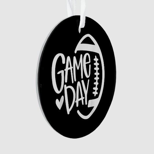 Game Day Football Seizoen Funny Mannen Vrouwenteam Ornament (voorkant)