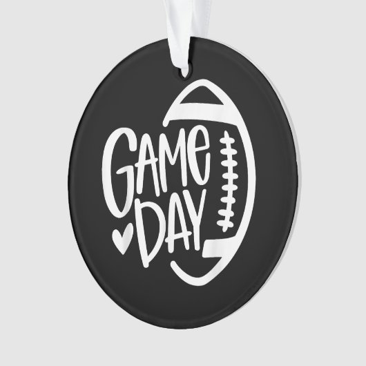 Game Day Football Seizoen Funny Mannen Vrouwenteam Ornament (voorkant)
