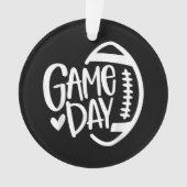 Game Day Football Seizoen Funny Mannen Vrouwenteam Ornament (voorkant)