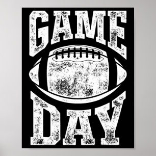 Game Day Football Seizoen Funny Mannen Vrouwenteam Poster