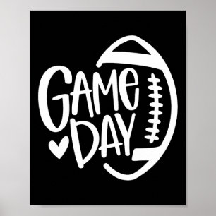 Game Day Football Seizoen Funny Mannen Vrouwenteam Poster