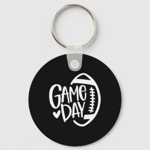 Game Day Football Seizoen Funny Mannen Vrouwenteam Sleutelhanger