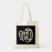 Game Day Football Seizoen Funny Mannen Vrouwenteam Tote Bag (Achterkant)