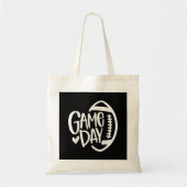 Game Day Football Seizoen Funny Mannen Vrouwenteam Tote Bag (Voorkant)