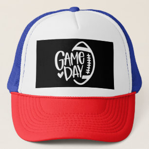 Game Day Football Seizoen Funny Mannen Vrouwenteam Trucker Pet