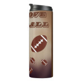 Game Day Football Sport Fans Thermosbeker (Geroteerd rechts)