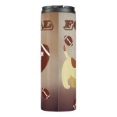 Game Day Football Sport Fans Thermosbeker (Achterkant)