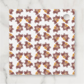 Game Day Football Turkey Feathers Brown Bedankjes Labels (Achterkant)