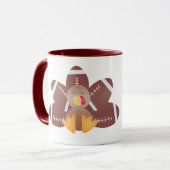 Game Day Football Turkey Feathers Mok (Voorkant links)