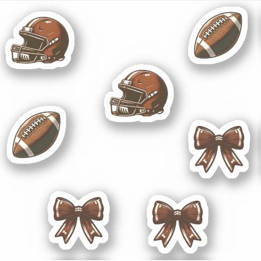 Game Day Football Vibes Sticker (Voorkant)