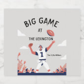 Game Day Glory: Super Bowl Bash 2025 Bier Etiket (Enkel label)