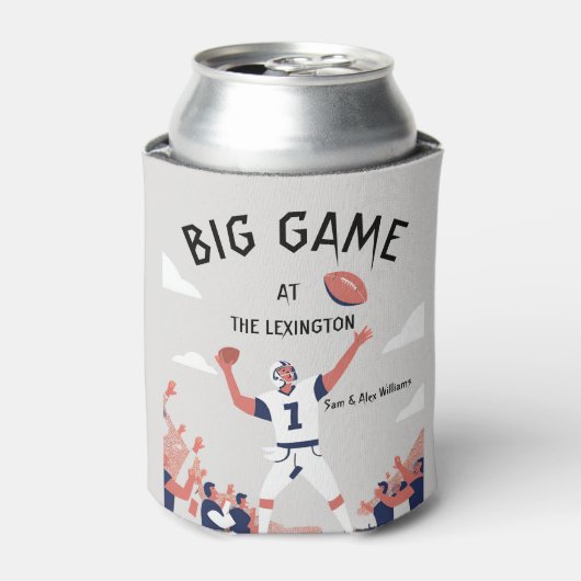 Game Day Glory: Super Bowl Bash 2025 Blikjeskoeler (Blikje Voorkant)