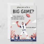 Game Day Glory: Super Bowl Bash 2025 Feestdagenkaart (Voorkant)