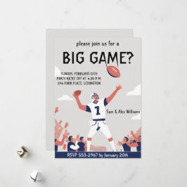 Game Day Glory: Super Bowl Bash 2025 Feestdagenkaart