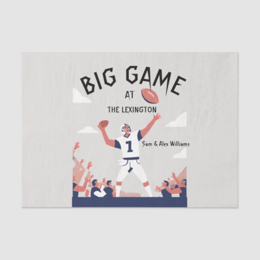 Game Day Glory: Super Bowl Bash 2025 Tissuepapier (Voorkant)