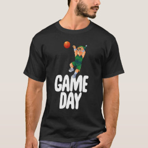 Game Day Gnome Basketbal Spel Viering Vrouwen T-shirt