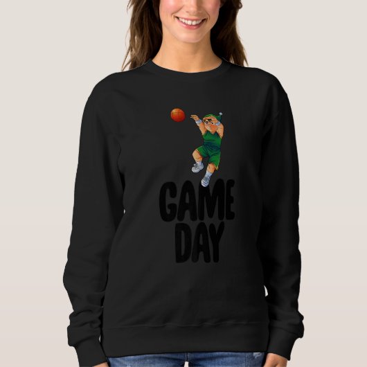 Game Day Gnome Basketball Game Celebration Women Trui (Voorkant)