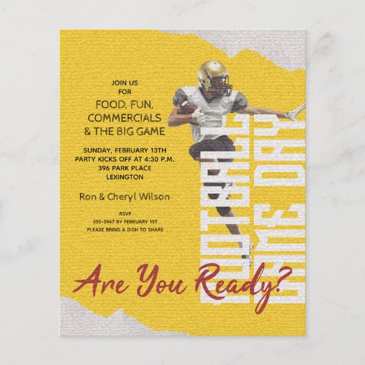 Game Day Gold van Football Player-budget (Voorkant)