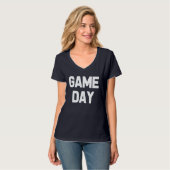 Game Day Grappig football shirt vrouwen (Voorkant volledig)