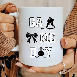 Game Day Hockey Distressed Letters Koffie Mok