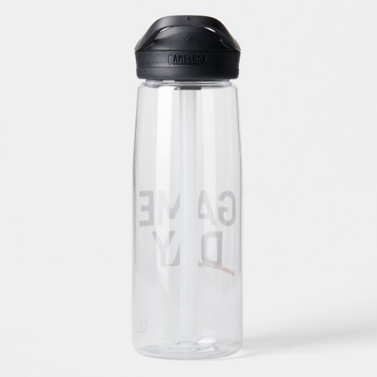 Game Day Krachtige Statement Ontwerp Waterfles (Achterkant)