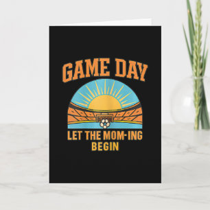 Game Day Laat De Moeder-ding Begin Voetbal Ouder G Kaart