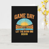 Game Day Laat De Moeder-ding Begin Voetbal Ouder G Kaart (Gele Bloem)