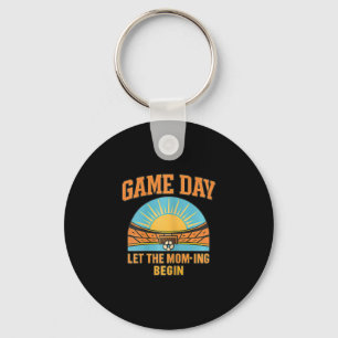 Game Day Laat De Moeder-ding Begin Voetbal Ouder G Sleutelhanger
