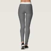 Game Day Leigrootgrijs Neutraal Personaliseer Athl Leggings (Achterkant)