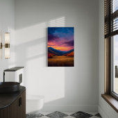 Game Day - Levendige herfst Mountain Sunset Landsc Canvas Afdruk