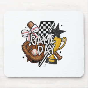 Game Day Mama Baseball Mama voor Vrouwen Meisje Ki Muismat