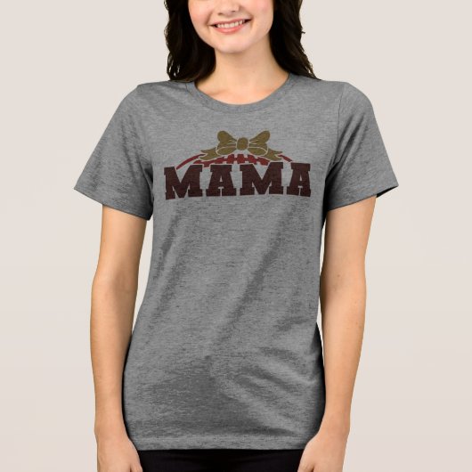 Game Day Mama – Fierce & Feestelijk Tri-Blend Shirt (Voorkant)