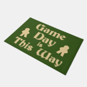 Game Day Op deze manier Fun Boardgame Slogan Deurmat (Schuin)