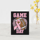 Game Day - Pink Voetbal Bewustzijn Borstkanker M Kaart (Gele Bloem)