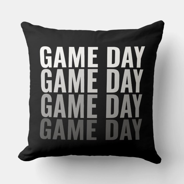 “Game Day Repeat” Bold Throw Pillow Kussen (Voorkant)