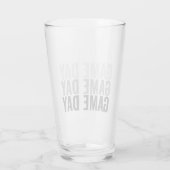 Game Day Repeat Vet Bold Pintglas Glas (Achterkant)