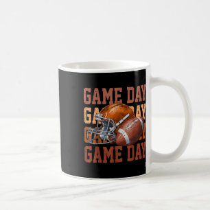 Game Day Retro Football Touchdown Seizoen Voetbal Koffiemok