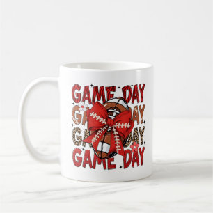 Game Day Rode Voetbalshirt – Krachtig & Comfortabe Koffiemok