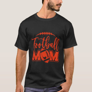 Game Day Rood en Zwart High School Football Voetba T-shirt