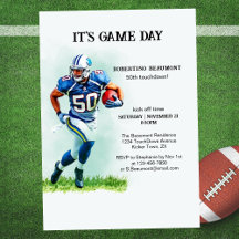 Game Day Running American Football 50th birthday