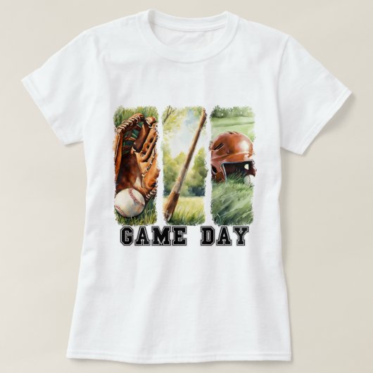 Game Day Shirt, Sport Moms, Honkbal Mom Shirt (Design voorkant)
