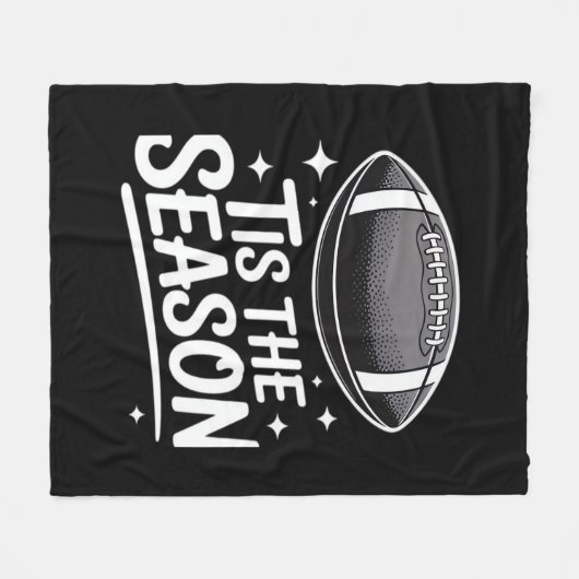 Game Day Support Football Fleece Deken (Voorkant (Horizontaal))