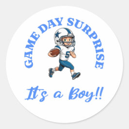 Game Day Surprise voor Football Lovers is een jong Ronde Sticker