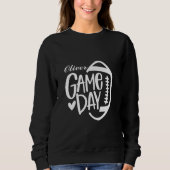 Game Day Sweatshirts Vrouwen met Kinder naam Trui (Voorkant)