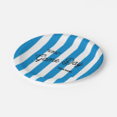 Game Day teamnaam Meet Me in the Bleachers Blue Papieren Bordje (Gekanteld)