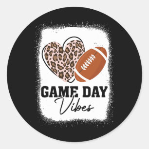 Game Day Vibes - Amerikaans Football liefhebber Le Ronde Sticker