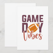 Game Day Vibes Bedankkaart (Voorkant / Achterkant)