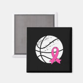 Game Day Vibes Breast Cancer Bewustheid Roze mandj Magneet (Voorkant / Achterkant)