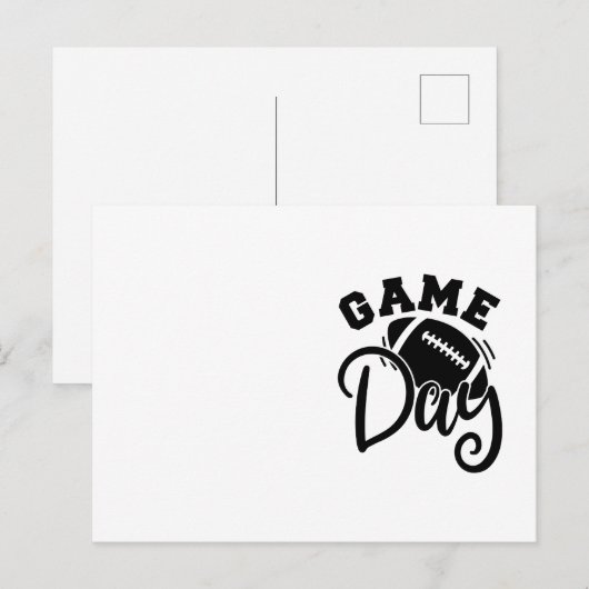 Game Day Vibes Design for Football Lovers Briefkaart (Voorkant / Achterkant)